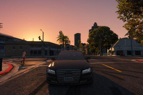 Realistic handling for Audi A8 W12-Top speed 250kmh
